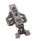 Soft Close Hydraulic Cabinet Hinge With Adjustable Base No Slam Quiet Opening Black Brushed Aluminum Frame Made From Cold Rolled Steel