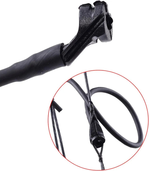 Lightweight Rubber Peephole Tube Replacement for Compound Bow String Systems showing flexible durable setup