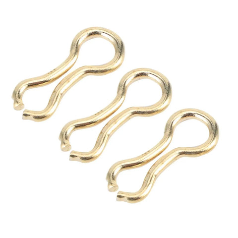 Carp Fishing Wire Eyes Sinker Set 300 Pieces Steel Alloy Screw Leads Loops Tackle Accessory For Freshwater And Saltwater Fishing Lightweight Yet Tough As Nails close-up of brass screw loops