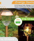 Six Pack Solar Pathway Lights Outdoor Dimmable 10 to 40 Lumens Waterproof IP65 Garden Landscape Lighting for Patio