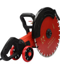 Heavy Duty Electric Concrete Saw With Four Thousand Watt Motor And Industrial Diamond Blade for cutting granite porcelain wood and masonry.
