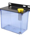 Sileduove 3L CNC Lubrication Water Box With Integrated Filter For Lathe Mill Drill Machine Low Pressure Spray Cooling System Oil Tank view with yellow cap and clear body.