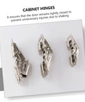 Soft Close 4 Inch Cabinet Door Hinges Set Of 4 Stainless Steel Self Closing Hardware For Cabinets Wardrobes And Furniture Doors