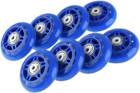 64mm Inline Skate Wheels With Bearings For Replacement All Terrain Inline Roller Blades Wheel Speed And Grip Focused