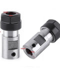 Collet Chuck Motor Shaft Spindle Adapter for CNC Milling 8mm Shank 0.31 Inch Inner shown with dimensions and clamping nut