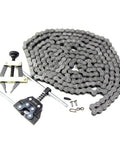 Minibike Chain for Go Karts and Mini Bikes 41 Roller Chain 10 Feet With Master Link Offset Links Connecting Link and Chain Detacher Tool Kit