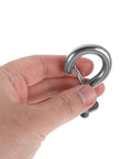 Heavy Duty Built To Last Stainless Steel M8 Hanger Bolts With Large Opening Hooks held in hand
