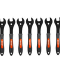 Ultra Slim Bike Cone Wrench Set For Tight Hub Gaps Cone Spanner Tool Kit 7 Piece Bicycle Wheel Hub Repair Wrenches 13-19mm