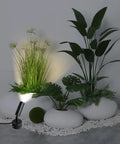 2 Pack Mini LED Indoor Spot Lights With 3W Warm White 3000K Uplights Plug In Floor Accent Lighting For Plants Artwork Photos Desks 10 Ft Cord Built In Foot Switch Make Your Space Pop