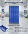 100 Drawer Bolt And Nut Organizer And Tool Storage Cabinet For Garage Workshop Grab And Go Access 26x9x46 Inches shown in workshop