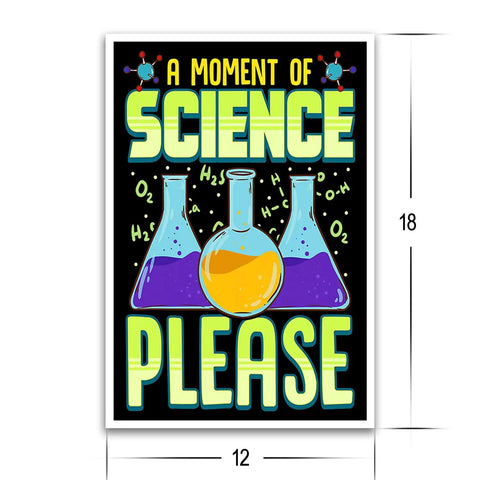 Science Themed Classroom Poster 12 By 18 Inch For High School Middle School And Elementary Decor Durable USA Made Print