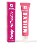 All Day Sweat Proof Body Adhesive For Clothes With Strong Hold And Water Wash Off tube and box, 20ml size visible.