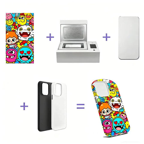Pro Grade A4 PET Sublimation Film 8.3 By 11.7 Inches 3D Heat Transfer Film Matte Clear PreTreat Sheets used on phone case