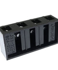 500V 60A 4 Position Dual Row Screw Terminal Block Heavy Duty Insulated Barrier Strip For Electrical Wiring And Control Panels