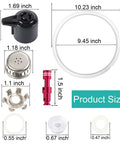 Instant Pot Duo 8 Qt replacement parts kit (10 pcs): lid sealing ring, steam release valve, float valve, plus gaskets