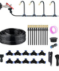 360 Degree Curved Garden Automatic Irrigation System With Adjustable Nozzles And Water Saving Design, 65.6 Ft Hose, 20 Nozzles