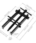 Two Claw Bearing Puller Tool for Auto Maintenance and Car Repair, heavy duty 8 inch lifter, dual claw design, dimensions shown
