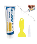 Ultimate Drywall Patch Repair Kit with scraper and nozzle extender for holes, cracks, dents, and small wall damage.