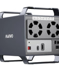 Four Bay Sata Enclosure Runs Slick With Quiet Cooling Fan And Usb A And C Cables with RAID settings and dual fans.