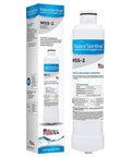 Refrigerator Water Filter Replacement Compatible With Samsung HAF CIN Filters 2 Pack Carbon Block Purifier Delivers Crystal Clear Drinking Water No Fuss Reducing Chlorine And Contaminants NSF Certified 42 53 372 WQA Gold Seal Easy Install, with packaging visible.