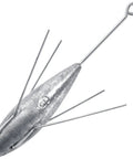 Sputnik Sinker Spider Lead Weights For Surf Fishing Pyramid Style Two Pack 3 Oz To 10 Oz Each with four stainless steel legs.