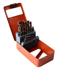 Heavy Duty 25Pc Twist Drill Bit Kit With Cobalt HSS Made For Cutting Through Stainless Steel Iron Fast Quick Chip Removal Bits Perfect For DIY Projects And Pro Jobs You Gonna Love in orange case
