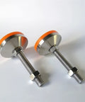 4 Pack Heavy Hitter Adjustable Leveling Feet Stainless Steel Machine Supports With M24 Threaded Studs and thickened base pads.