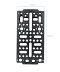 Universal Cheese Plate Cinema Camera Mounting Plate Fits Sony FX3 FX30 BMPCC 6K Pro URSA Mini And DSLRs Version 3 top view