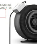 Inline Router Fan Speed Controller For AC Brushed Motors, 120V, 500W-1800W Power, 3-Setting Variable Off Full Switch, and fan unit