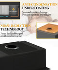Black Stainless Steel Drop In All In One Kitchen Sink Kit with anti-condensation undercoating and noise reduction technology.