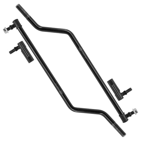 Left And Right Drag Link Set For John Deere Lawn Tractors La135 La140 La145 La150 La165 La175 Beefy Built To Last Heavy Duty Replacement With Smooth Steering For Reliable Performance, black steel tie rods