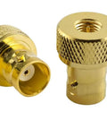 Gold-plated 2 Pack SMA Male To BNC Female RF Coaxial Adapters, 50 Ohm copper, for Two Way Radios Vertex Icom Kenwood Baofeng Wouxun