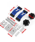 Half Pack Multi Purpose Workpiece Fastening Jig With Rotatable Double Groove Aluminum T Track Hold Down Clamps components