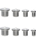 Dowel Center Finder Set For Woodworking Eight Piece Precision Drill Guide Pins in durable steel for accurate alignment