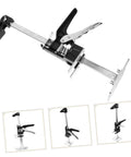 2 Piece Furniture Lifter Jack Tool Manual Arm Leveler Labor Saving Tile Raising Block Compact Adjustable Shims, shown in detailed views.