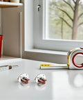4 Sets Drawer Slides Replacement Kit With Rollers And Guides For Kitchen Cabinets And Dressers, shown with tools.