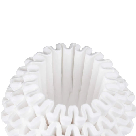 Wave 155 Size 155 Paper Coffee Filters, 100 Count, White For Drippers, Premium Purity Filters arranged in a stack