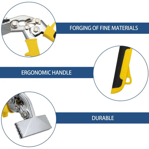Crimping Tool Hand Seamer Bending Pliers For Ductwork And Sheet Metal Ergonomic Grip Features