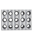 Precision Machinist Milling Blocks Two By Four By Six Inch Hardened Tool Steel Work Holding Set with twenty-three clamping holes.