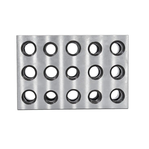 Precision Machinist Milling Blocks Two By Four By Six Inch Hardened Tool Steel Work Holding Set with twenty-three clamping holes.