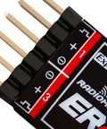Close-up of ER4 2.4GHz ExpressLRS Receiver With 4CH PWM Low Latency Voltage Telemetry And WiFi Update for RC vehicles.