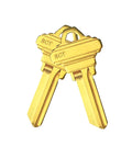 SC1 Brass Finish Key Blanks Pack Of 50 Uncut Keys For Locksmiths, Durable Brass Blanks Compatible With SC Locks
