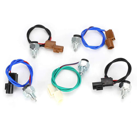 Five Switch Transfer Case Position Switch Set For Montero Pajero ABS Replacement Direct OEM Fit Easy OEM Style Upgrade That Restores Accurate Gearshift Position Sensing For High Center Differential Lock And Center Low Range, five wired sensors