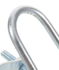 Close-up of Straight Up Heavy Duty Car Roof Rack Crossbar Clamp U bolt, made of sturdy metal for secure mounting.