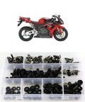 Motorcycle Fairing Bolt Kit for CBR1000RR 2006 2007 Body Screws and Fasteners Titanium Finish Durable Electroplated Matte Black Hardware