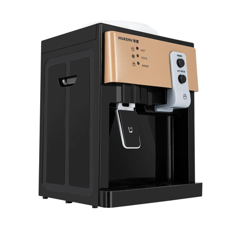 Three Temperature Electric Water Dispenser With 304 Stainless Steel Inner Tank And Rapid Heating For Hot And Cold Water Built In Cooler And Heater Your Go To Pick For Coffee Tea Cooking At Home Office Dorms Or Camping, side view