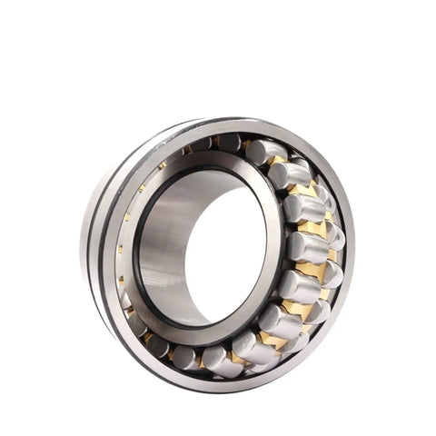 Top Shelf Straight Up Spherical Roller Bearing 21313W33 showcasing polished steel and brass components for engine machinery use.