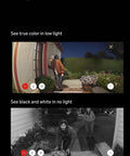 Premium Battery Powered Smart Doorbell Camera With Crisp Retinal 4K Footage, Dead On 10x Zoom, Legit Night Vision, Quick Swap Power Pack, And Rock Solid Front Porch Security showing night vision color and black and white footage.