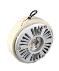 100Nm Hollow Shaft Magnetic Powder Brake DC24V 1000RPM for unwinding and tension control; heavy-duty with 10kg load capacity.