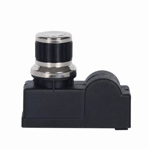 Side view of 2 Outlet Push Button Chrome Coated Spark Generator Gas Grill Igniter For Char Broil Kenmore Sears Brinkmann.